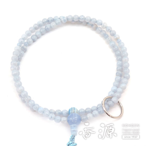 Women's Chalcedony Prayer Beads, Soto Sect