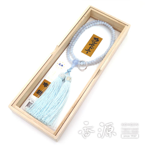 Women's Chalcedony Prayer Beads, Soto Sect