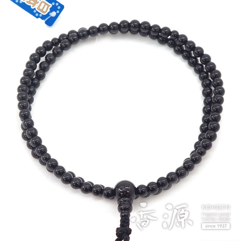 Women's Black Onyx Prayer Beads, Rinzai Sect