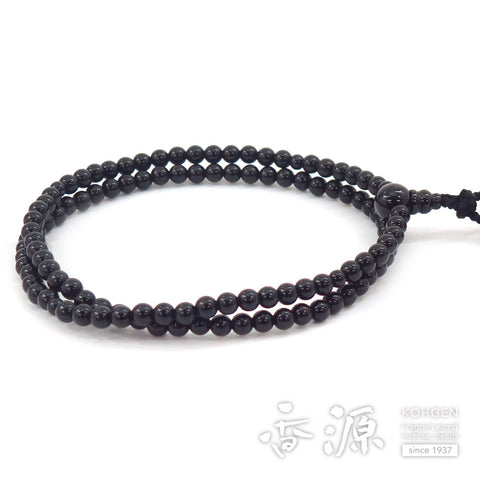 Women's Black Onyx Prayer Beads, Rinzai Sect