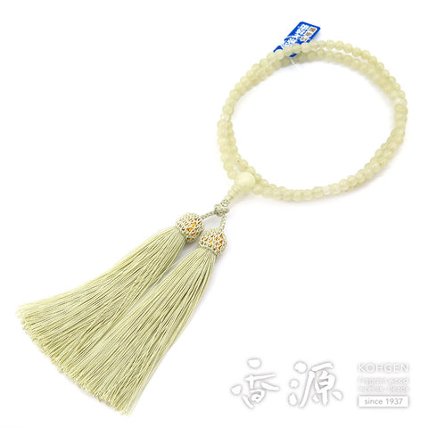 Women's Green Onyx Prayer Beads, Rinzai Sect