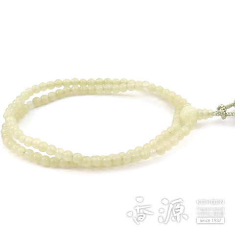 Women's Green Onyx Prayer Beads, Rinzai Sect