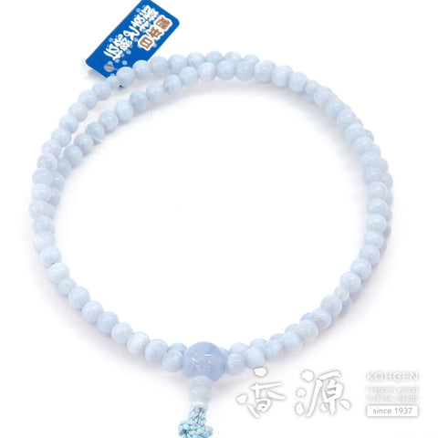 Women's Chalcedony Prayer Beads, Rinzai Sect