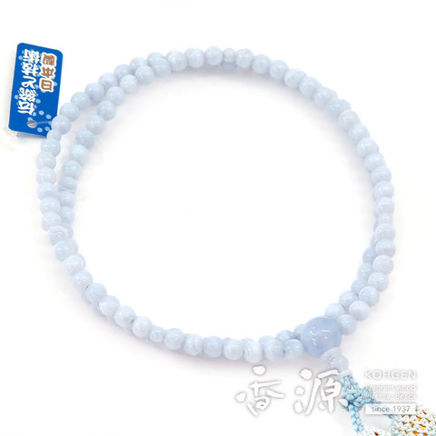Women's Chalcedony Prayer Beads, Rinzai Sect
