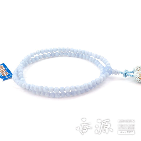 Women's Chalcedony Prayer Beads, Rinzai Sect
