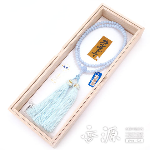 Women's Chalcedony Prayer Beads, Rinzai Sect