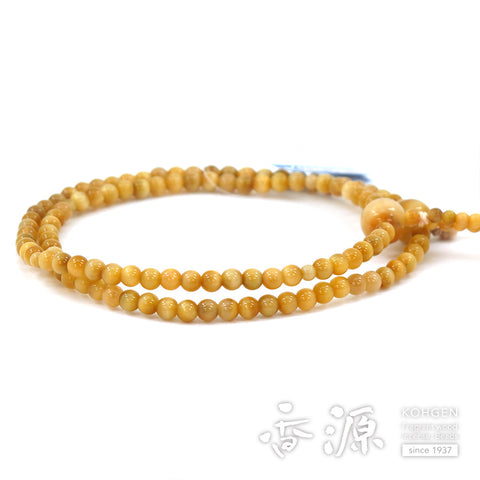 Women's White Tiger's Eye Prayer Beads, Nichiren Sect, Limited Edition