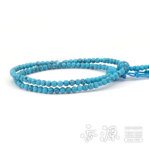 Women's Turquoise Prayer Beads, Nichiren Sect, Limited Edition