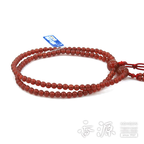 Women's prayer beads, red agate