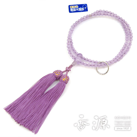 Women's prayer beads, lavender amethyst