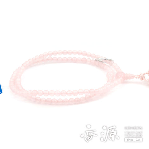 Women's Rose Quartz Prayer Beads, Soto Sect