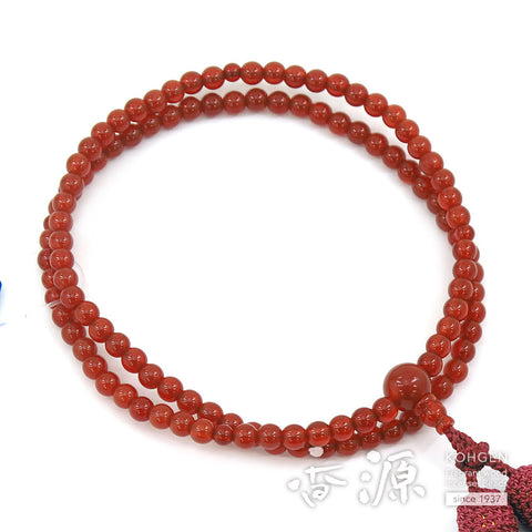 Women's Agate Prayer Beads, Rinzai Sect