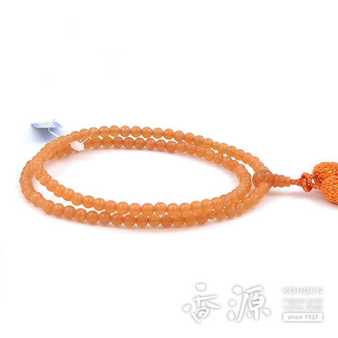 Women's Pink Aventurine Prayer Beads, Rinzai Sect