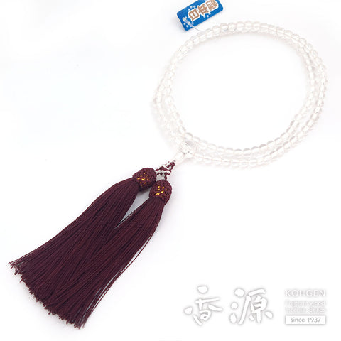 Women's Crystal Prayer Beads, Rinzai Sect