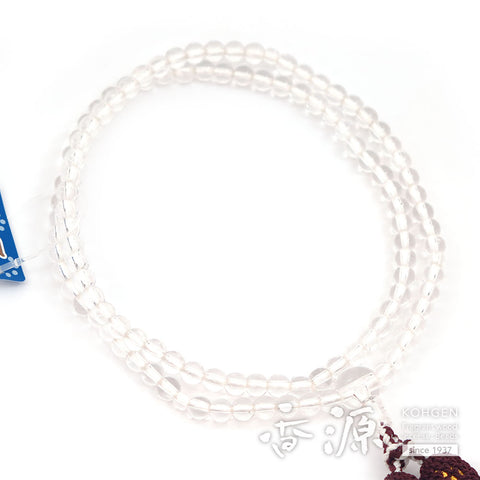 Women's Crystal Prayer Beads, Rinzai Sect