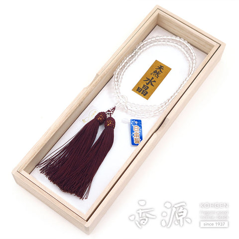 Women's Crystal Prayer Beads, Rinzai Sect