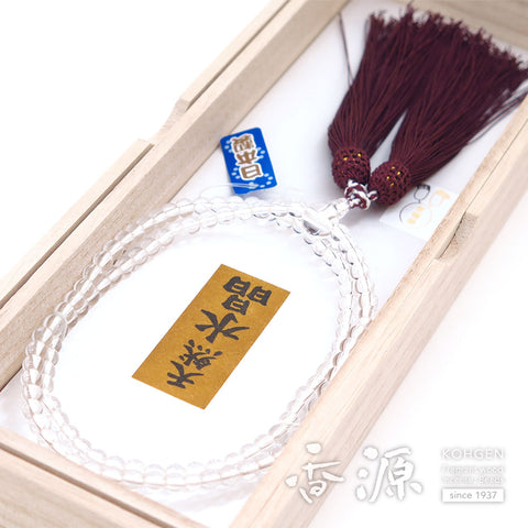 Women's Crystal Prayer Beads, Rinzai Sect