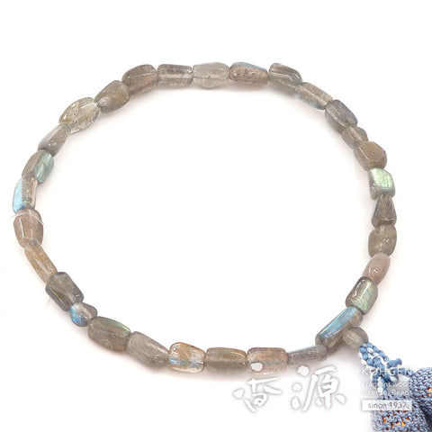 Women's Labradorite Prayer Beads, Chip-Style Bracelet