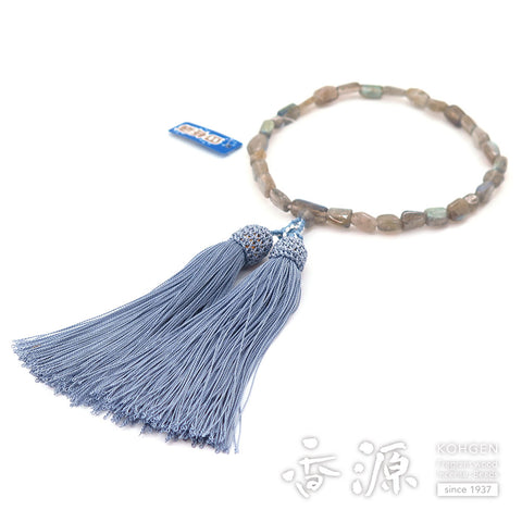 Women's Labradorite Prayer Beads, Chip-Style Bracelet