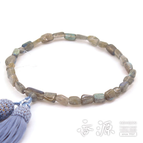 Women's Labradorite Prayer Beads, Chip-Style Bracelet