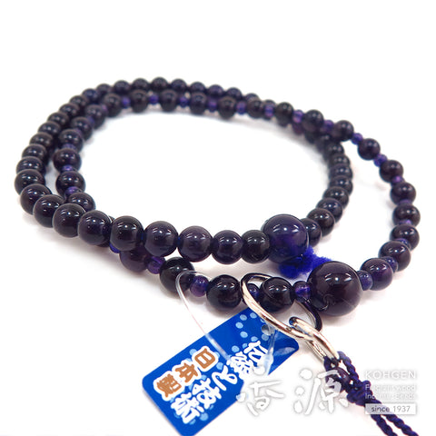 Women's prayer beads, amethyst, Jodo sect