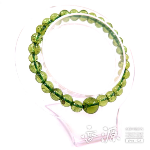 Premium Peridot 6.75mm Bead Bracelet, Matching Set, Limited Edition