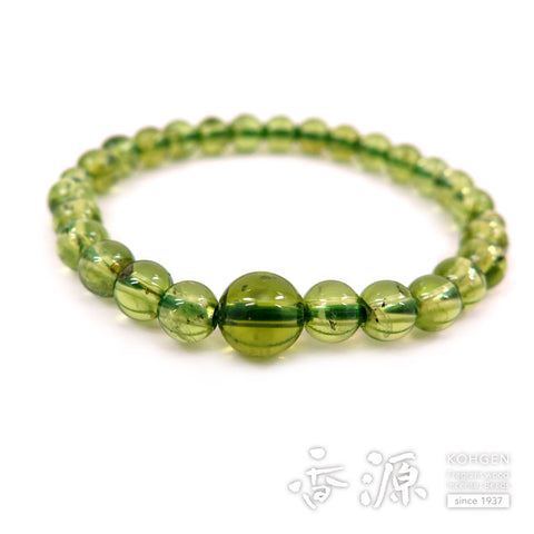 Premium Peridot 6.75mm Bead Bracelet, Matching Set, Limited Edition