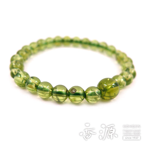 Premium Peridot 6.75mm Bead Bracelet, Matching Set, Limited Edition