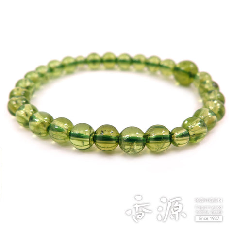Premium Peridot 6.75mm Bead Bracelet, Matching Set, Limited Edition