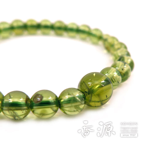 Premium Peridot 6.75mm Bead Bracelet, Matching Set, Limited Edition