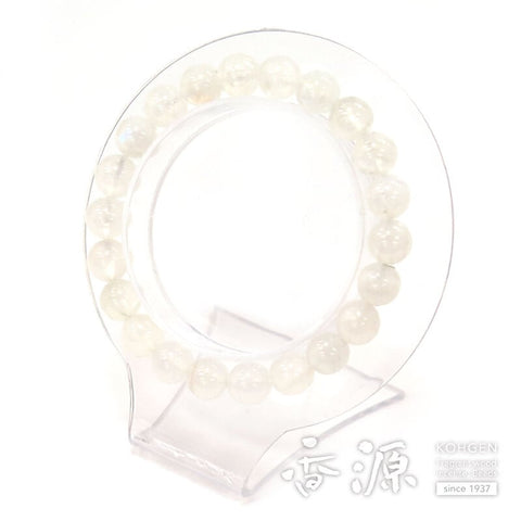 Blue Moonstone 8.5mm bracelet, straight, limited edition