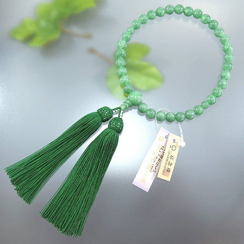 Women's Finest Burmese Jade Prayer Beads, 8mm Bead, Limited Edition