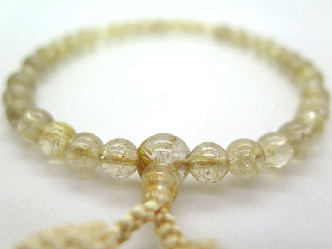 Women's Rutile Quartz Prayer Beads, 7.5mm Bead, Limited Edition