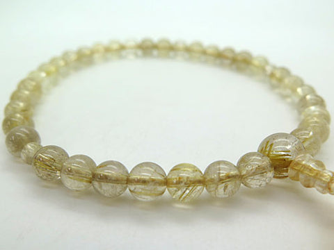 Women's Rutile Quartz Prayer Beads, 7.5mm Bead, Limited Edition