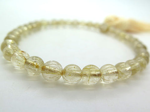 Women's Rutile Quartz Prayer Beads, 7.5mm Bead, Limited Edition