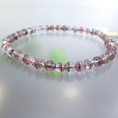 Women's African Garnet Prayer Beads, 8mm Bead, Crimson Tassel