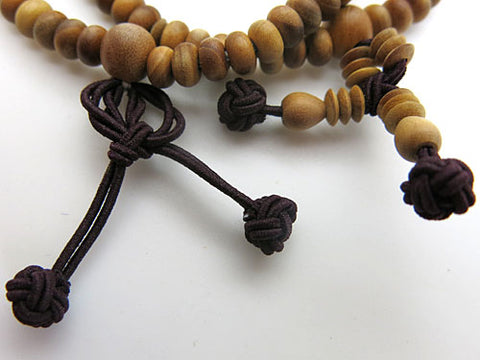 Indian sandalwood 108-bead bracelet, Jodo Shinshu sect