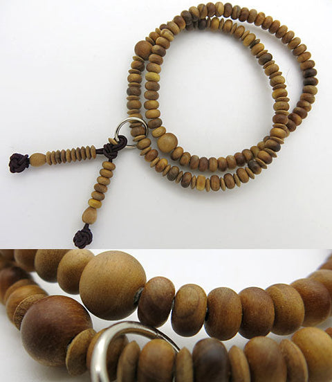 Indian sandalwood bracelet, Jodo sect, matching set