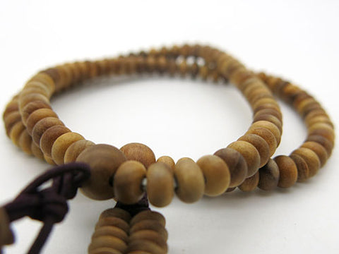 Indian sandalwood 108-bead bracelet, Nichiren sect