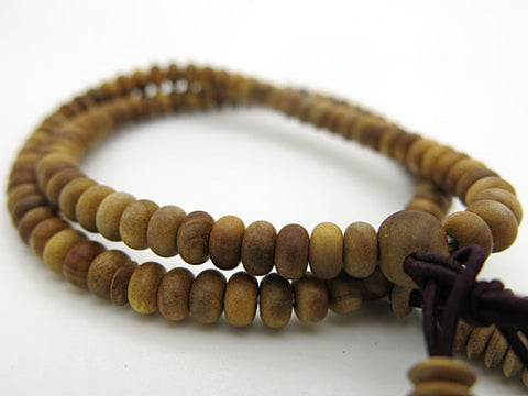 Indian sandalwood 108-bead bracelet, Nichiren sect