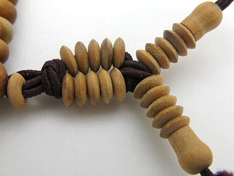 Indian sandalwood 108-bead bracelet, Nichiren sect