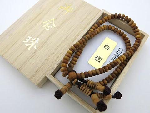 Indian sandalwood 108-bead bracelet, Nichiren sect