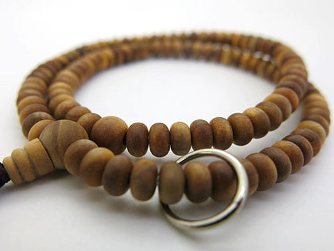 Indian sandalwood 108-bead bracelet, Soto Zen sect