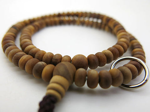 Indian sandalwood 108-bead bracelet, Soto Zen sect