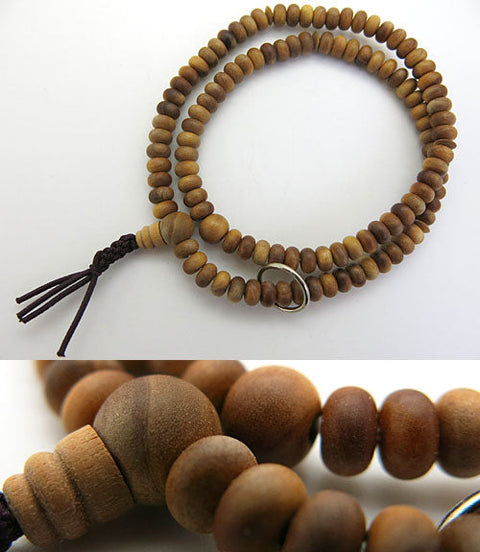 Indian sandalwood 108-bead bracelet, Soto Zen sect, matching set