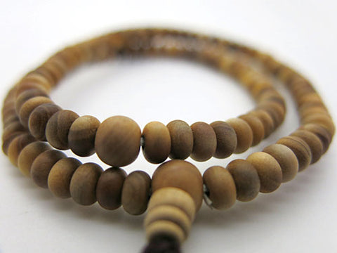 Indian sandalwood 108-bead bracelet, Rinzai sect