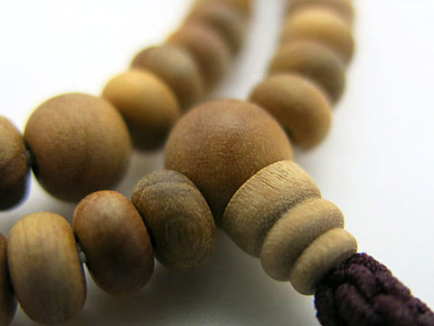 Indian sandalwood 108-bead bracelet, Rinzai sect