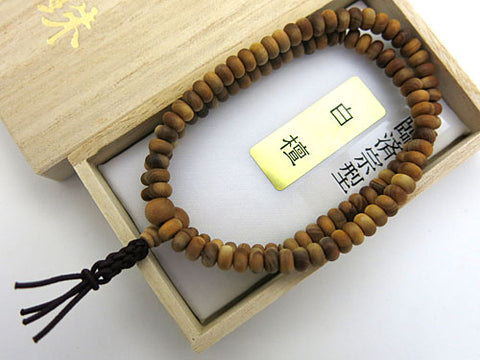Indian sandalwood 108-bead bracelet, Rinzai sect