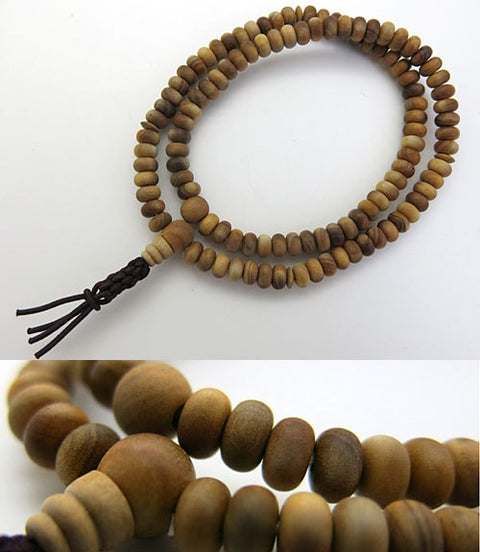 Indian sandalwood 108-bead bracelet, Rinzai sect, matching set
