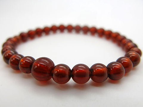 African Garnet 6mm Bead Bracelet 7106791000000 - bead detail 2